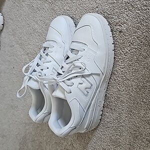 New Balance 550. White. Youth 6, Women's 7.5.